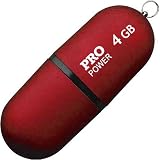 Pro Power High Speed 4GB USB 2.0 Flash Drive ** Includes Key ring loop and an optional strap ** by Dana Elec