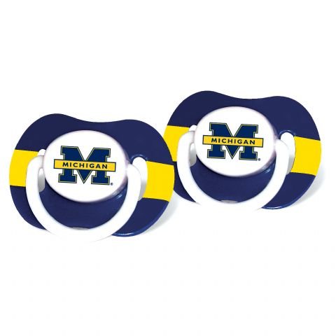 Baby Fanatic Michigan Wolverines Pacifier - Set of 3