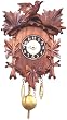 German Black Forest Clock - Carved Quartz German Black Forest Clock - Carved Quartz
