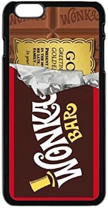 Custom Willy Wonka Golden Ticket Chocolate Custom Image Special Designed for Apple iphone 6 4.7" phones case,Black Silicone Rubber TPU iphone6 4.7" inch Case Cover