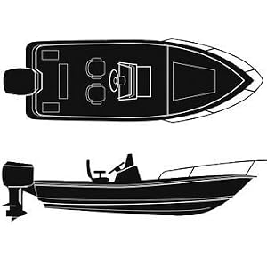 Attwood Corp. 15403 POLY,OFFSHORE CTR CONS 18'-92I BOATERS BEST OFFSHORE CENTER CONSOLE FISHING BOAT COVER by