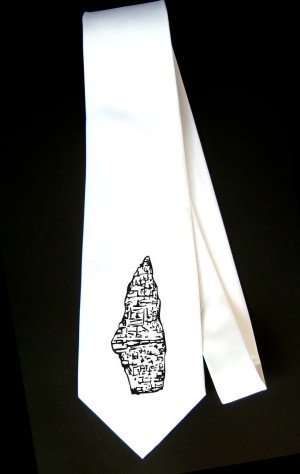 Party Decoration Necktie with black and white, sculpture, Sweden, rock, Europe, historic, statue