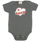 Dad Heart Tattoo Symbol on Infant Onesie