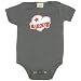 Dad Heart Tattoo Symbol on Infant Onesie, 3-6 mo, Light Blue