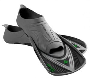 Aqua Sphere Microfins, Black/Grey, 4-5 (36-37)