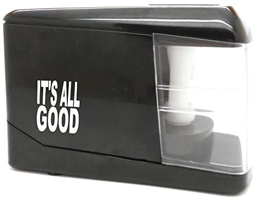 PORTABLE ELECTRIC PENCIL SHARPENER - Battery, Plug-in, or USB power. Includes power adapter! Durable Small Lightweight Powerful Safe. Great for home office, arts & craft, teachers, kids, and school.