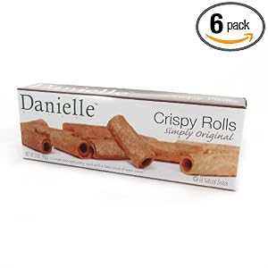 Danielle Market Simply Original Crispy Rolls 5.44 Ounce Boxes Pack of 6 by Danielle