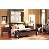 Novara 5 Piece Bedroom Set in Cappuccino Size: King
