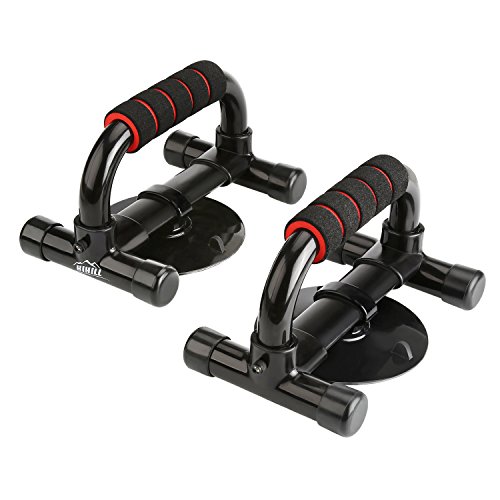 HiHiLL Push Up Bars 1 Pair Foam Handle Antiskid Home Gym with Strong Suction for Sit Up, Handstand (PUB-01) HiHiLL Push Up Bars 1 Pair Foam Handle Antiskid Home Gym with Strong Suction for Sit Up, Handstand (PUB-01)