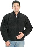 Classic Men's Black Suede Jacket