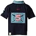 Hatley Little Boys' Rugby Shirt Pique Knit Collar Anchor