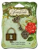 Blue Moon Beads ZC-001-21937 Fairy Tale Gold Key Heart Locket Charms