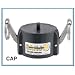 Banjo 200CAPSH Polypropylene Cam & Groove Fitting, Dust Cap with Short Arms, 2" Female Coupler
