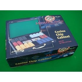 Riley Poker Chip Set & Mahogany Carry Case - 400 x 8g