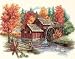 GLORY OF AUTUMN COUNTED CROSS STITCH KIT-14X11