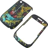 Katana Heart Black Shield Protector Case for BlackBerry Curve 8520 8530