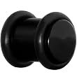 14 Gauge Ebony Black Acrylic Plug
