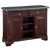 Salmon Granite Top on Cherry Cabinet by Home Styles - Medium Wood (9300-107 ....