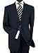 Presidential Suit Signature Collection Mens Suit Italian Merino Wool 140s Two Button Jacket Flat Front Pants Business Suit Navy