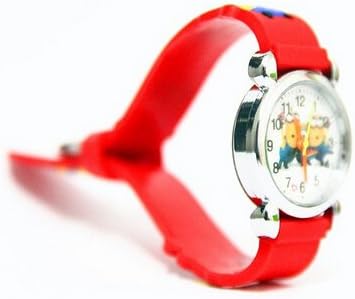 OnceAll 3D Red Despicable Me 2 Boys Girls Kids Silicone Watch Teach Time Learner Children Christmas Birthday Gift