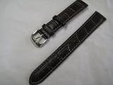 Men's Genuine Leather Watchband Brown 18mm Watch Band