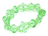Peridot Double Strand Circle in the Sand Swarovski Crystal Bracelet