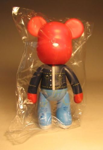 Popobe 5 inch Vinyl Red Hot Bear in Denim