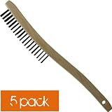 Buy 10pk Carbon Steel Wire Scratch Brushes 3 x 19 Rows Use: Deburring, Removing Paint,... by Heleta