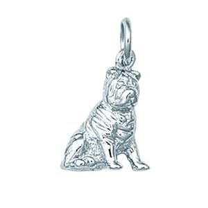 Sterling Silver CHINESE SHAR-PEI DOG Charm