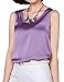 Qunson Women's Comfy Slolid Sleeveless Silky Camisole Tank Tops