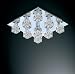 Kitchen & Housewares : CHROME HALOGEN CRYSTAL ICE CUBE CEILING LIGHT