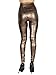 Simplicity Girls PU Leather Leggings Stretchy High Waist Slim Leggings Tights