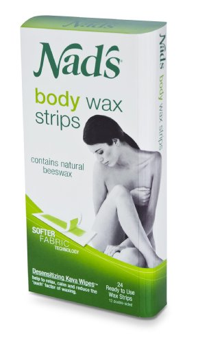 Nad's Hair Removal Strips, 24 Strips (Pack of 2)
