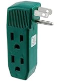 Vertical Wall Tap - 3 Outlet - UL Listed