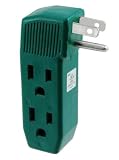 3-Outlet Vertical Wall Tap - Great for Christmas Lights - UL-Listed