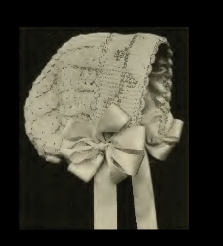 Infants Crocheted Hood - Columbia No. 2. Vintage Pattern. [Annotated]