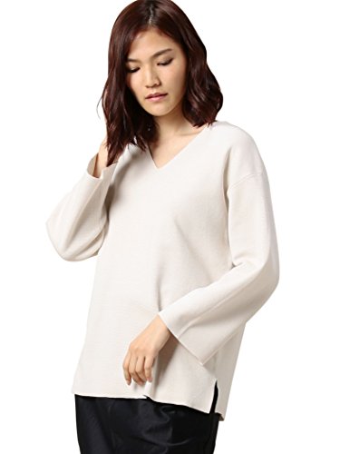 (ビューティ&ユース ユナイテッドアローズ) BEAUTY&YOUTH UNITED ARROWS BY ソフトコットンミラノリブVネック8分袖ニット 16131192706