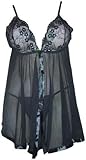 sex y womens babydoll plus size 14 16 18 20 22 24 STUNNING (18 / 20, black)