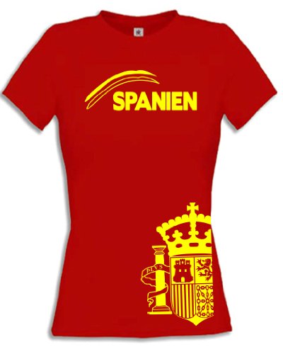 FRAUEN FUSSBALL EM 2013 – SPANIEN FANSHIRT 3207(F-R) Gr. XXL
