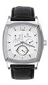 Bulova Men's Multifunction Black Leather Strap Watch #96C35