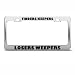 Finders Keepers Losers Weepers Humor Funny Metal license plate frame Tag Holder