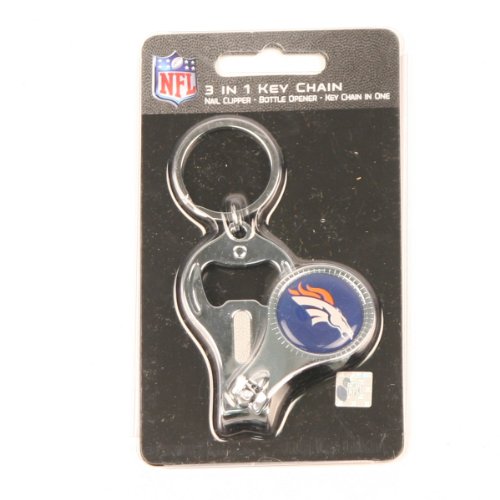 Denver Broncos 3-in-1 Key Chain / Bottle Opener / Nail Clipper