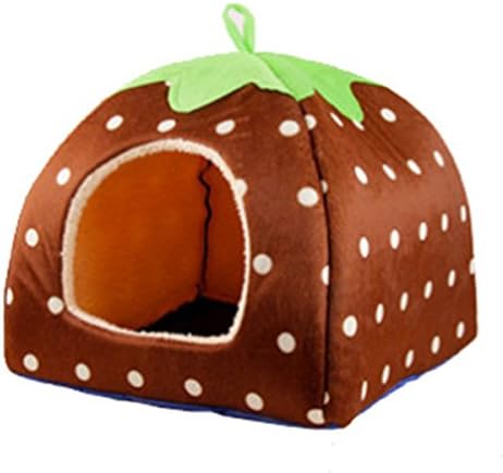 ScientistPet Padded Suitable Pet House Coffee,M