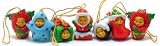 Winnie the Pooh Peek-a-Pooh #10 Christmas Capsule Toys Set of 7 vending Toys