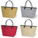 Insulated Waterproof Shoulder Tote In Natural Colors - Ideal for carrying food or wet swimsuit!