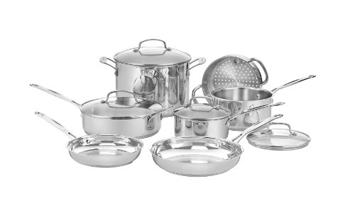 Cuisinart 77-11G Chef's Classic Stainless 11-Piece Cookware Set product image