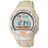 Casio Men's W734-7AV White Rubber Quartz Watch with Digital Dial