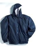 Nylon Hooded Jacket with Jersey Lining