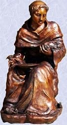 Young saint st francis bronze statue home sculpture RG
