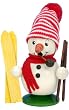 German Smoker - Snowman Skiing Mini